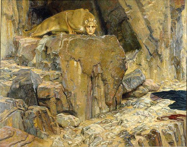 georg von rosen The Sphinx Norge oil painting art